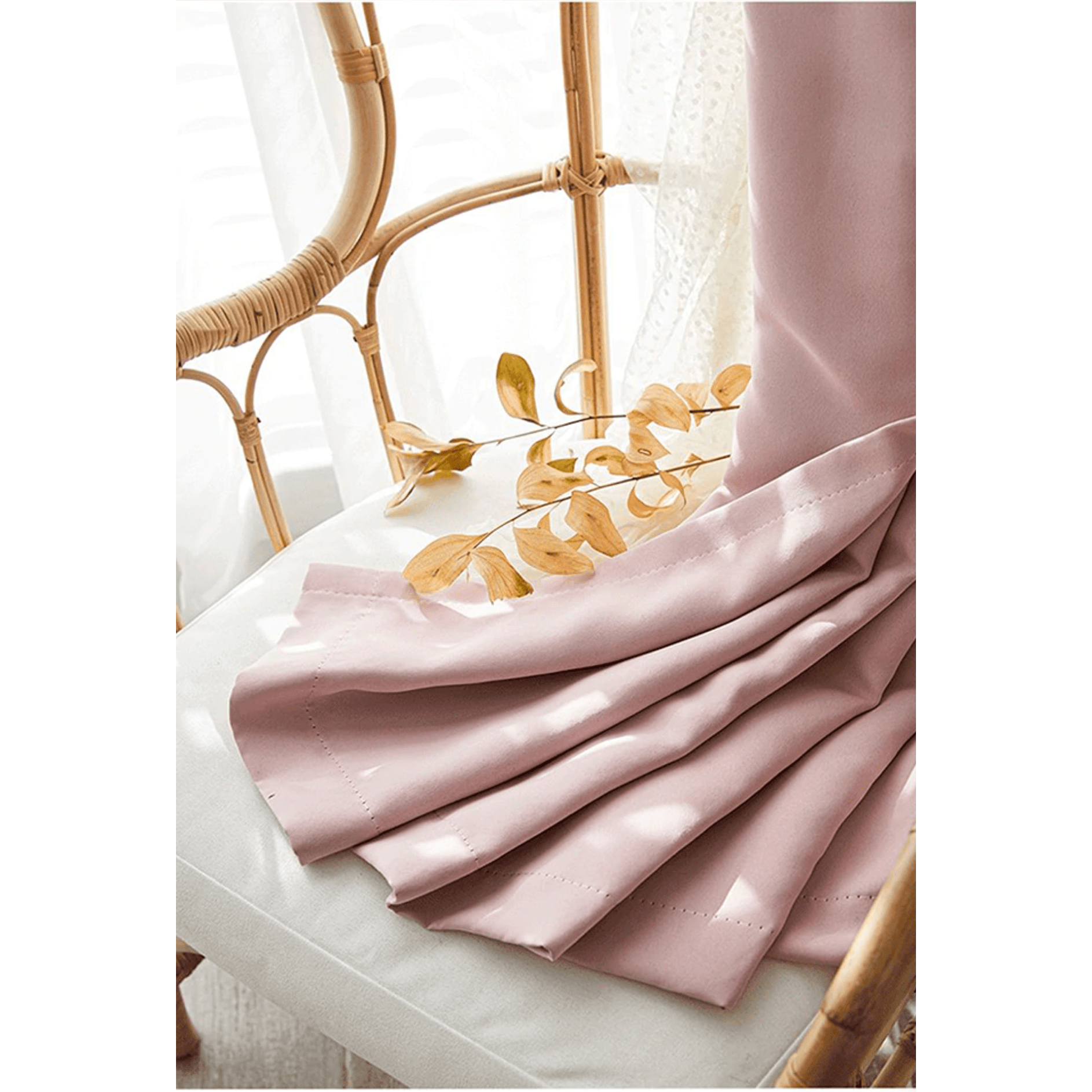 Jason Luxury Veil Curtain - Pink / Beige / Blue / White,Polyester Curtains,Discover Curtains