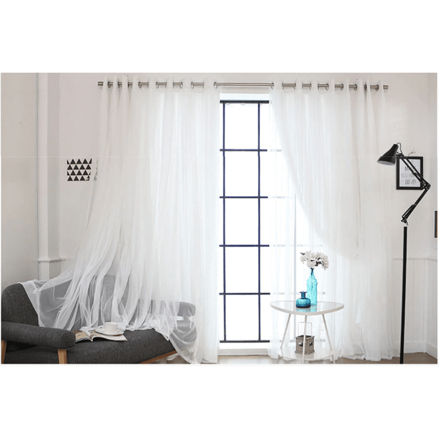 Jason Luxury Veil Curtain - Pink / Beige / Blue / White – Discover Curtains