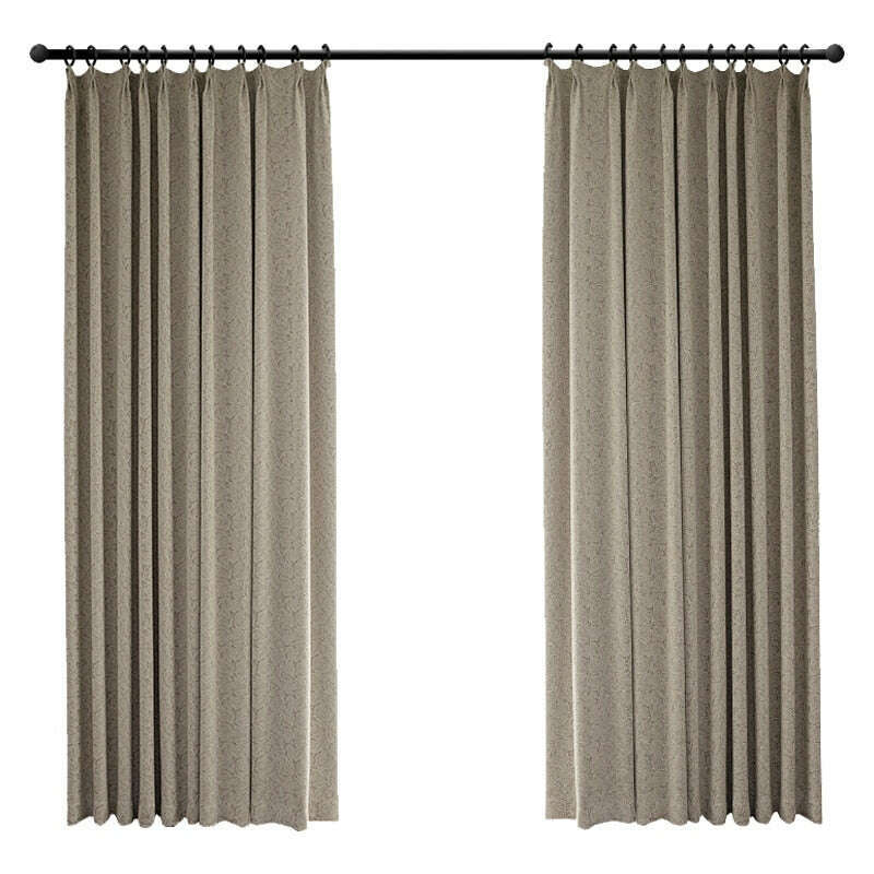 T.B. London Literary Lace Blackout Curtains - Beige,Polyester Jacquard Curtain,Discover Curtains